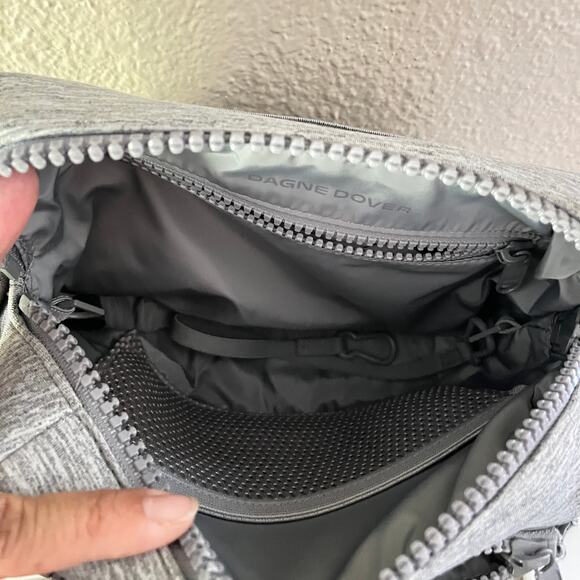 Dagne Dover Micah Neoprene Crossbody Bag in heather gray - Picture 6 of 11